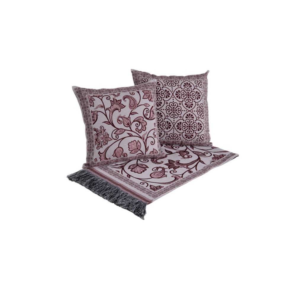 Xale Para Sofá Grécia Jacquard 5pçs 1,35m x 1,35m