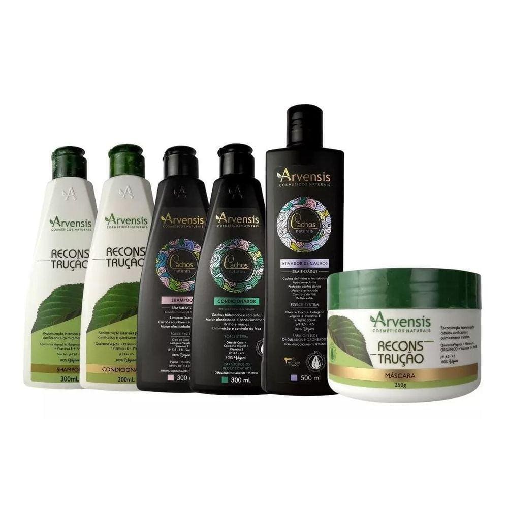 Kit Arvensis Reconstrutor + Cachos + Ativador 500Ml