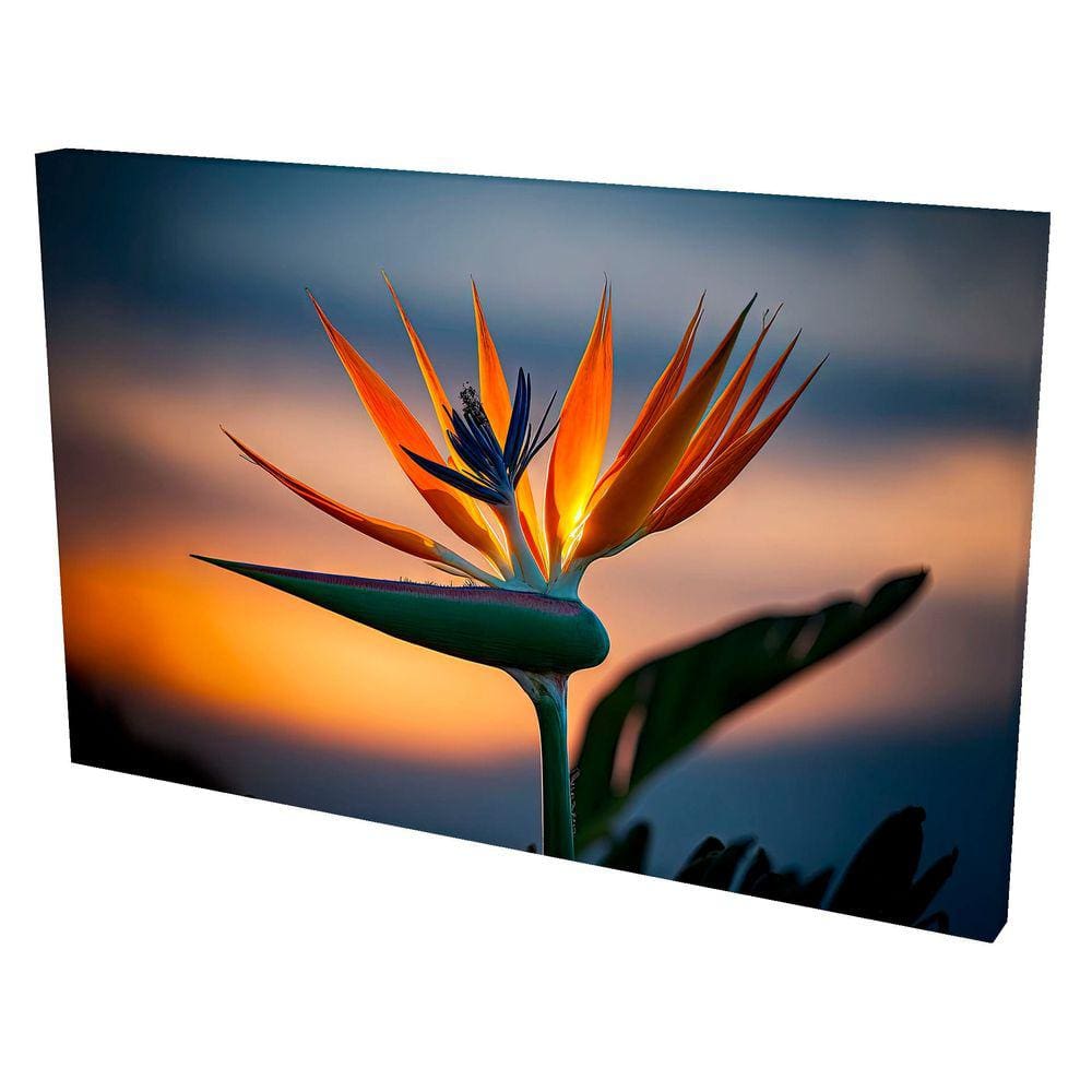 Quadro Decorativo Tela Borda Infinita Flor
