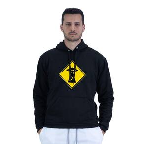 Moletom Confortavel Masculino Abduçao Espacial Bolso Canguru Capuz Cordao Ajustavel