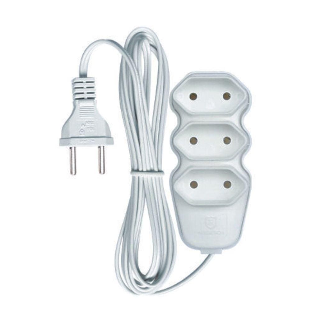 Extensao 3 Tom. Paral.2X0,75X3,00Mt 2P 10A/250V Br Megatron