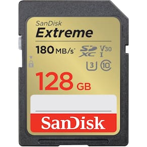 Cartão SDXC SanDisk Extreme 128GB - 180MB/s