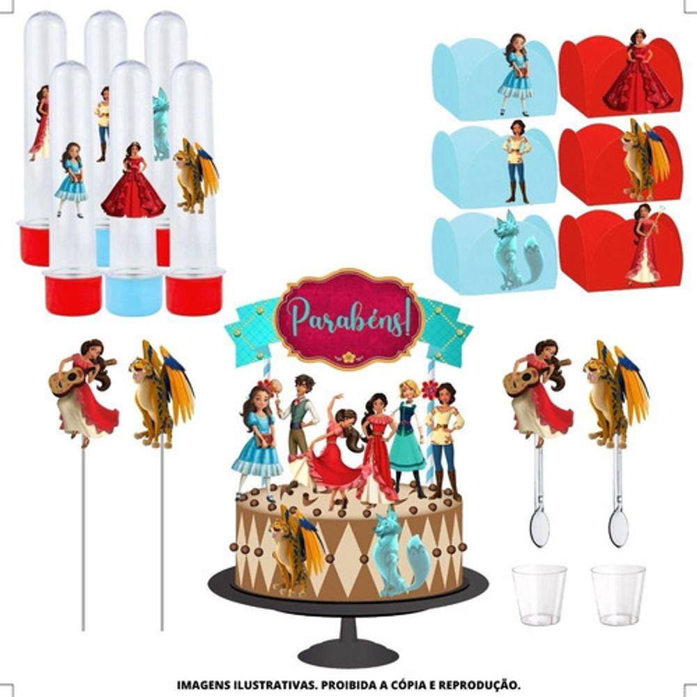 Kit Festa #kf Elena De Avalor Forminha Tubete Topper
