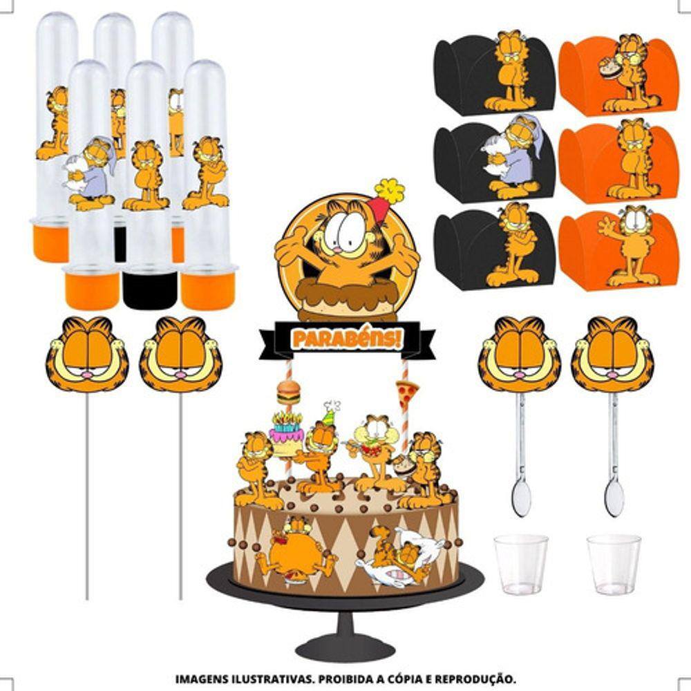 Kit Festa #kf Garfield Forminha Tubete Topper