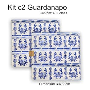 Kit c2 Pc de Guardanapo Papel Decorado Festa Decoupage 33x33cm