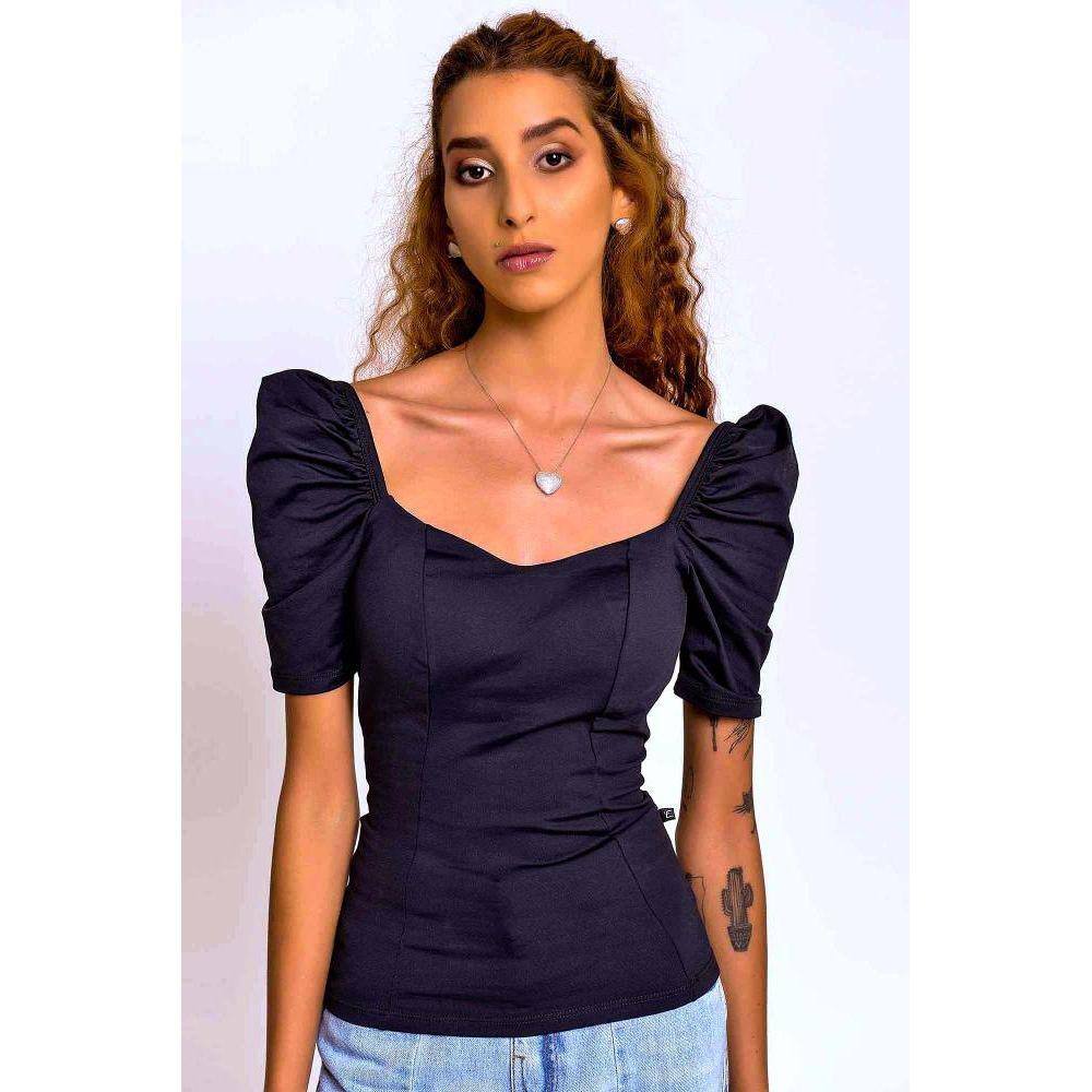 Blusa Manga Princesa Lycra Lisie Mc