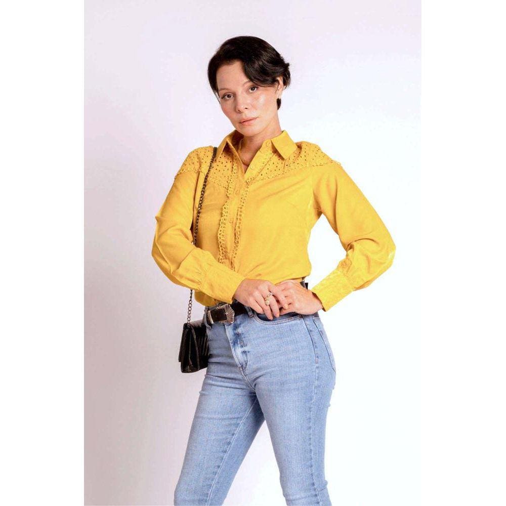 Camisa Viscose Acetinada