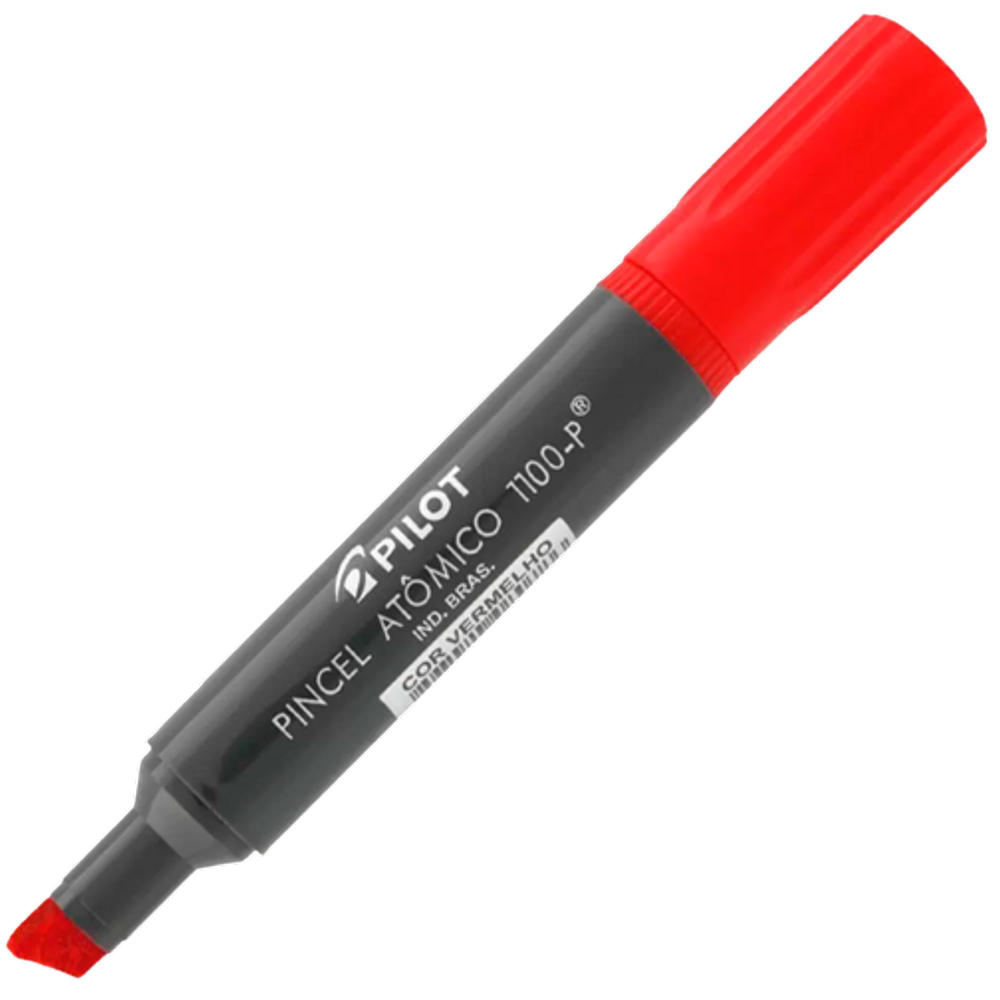 Marcador Permanente Pincel atômico 1100-P Vermelho Pilot