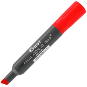 Marcador Permanente Pincel atômico 1100-P Vermelho Pilot