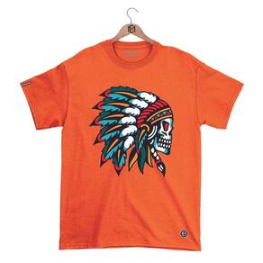 Camiseta DBL Gola Redonda Estampa CAVEIRA 2 Streetwear fio 30.1 Penteado.