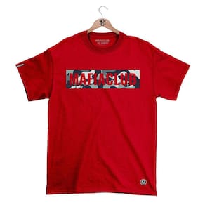 Camiseta Mafia Club Gola Redonda Estampa Camuflada Streetwear fio 30.1 Penteado