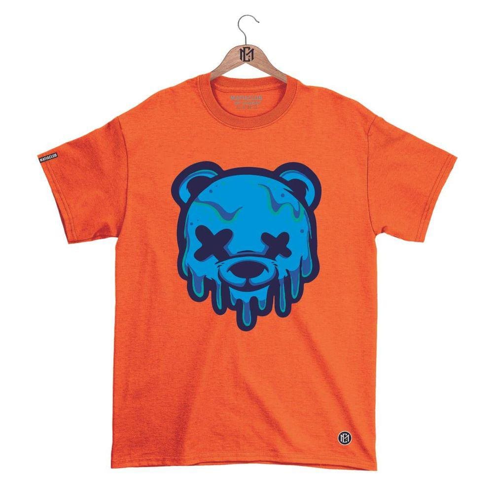Camiseta Máfia club Gola Redonda Estampa URSO XX 2 Streetwear fio 30.1 Penteado.