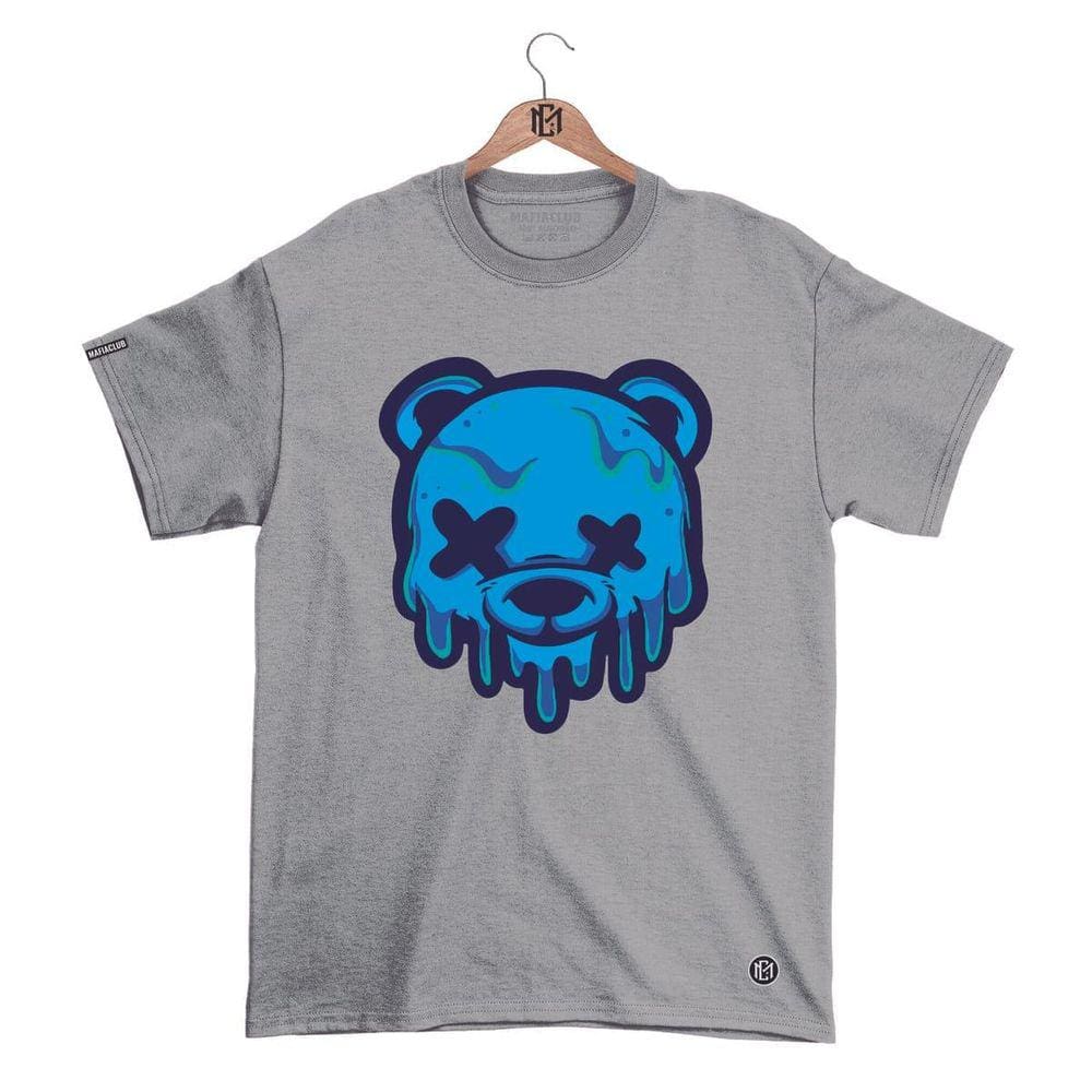 Camiseta Máfia club Gola Redonda Estampa URSO XX 2 Streetwear fio 30.1 Penteado.