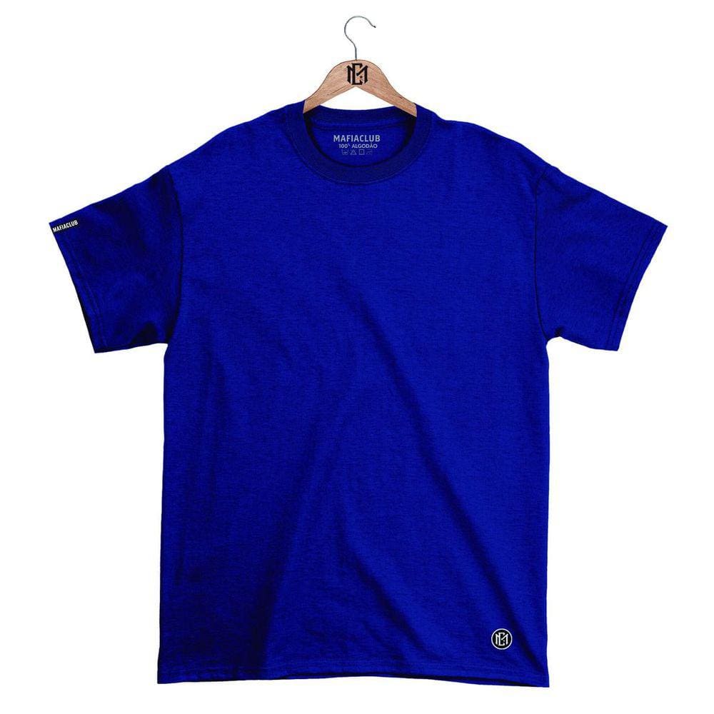 Camiseta Máfia Club Gola Redonda Lisa Streetwear fio 30.1 Penteado.