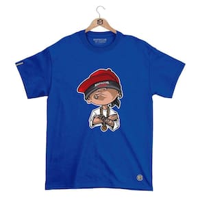 Camiseta Mafiaclub Gola Redonda Estampa CARA MC 2 Streetwear fio 30.1 Penteado