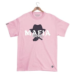 Camiseta Máfiaclub Gola Redonda Estampa MAFIOSO Streetwear fio 30.1 Penteado.
