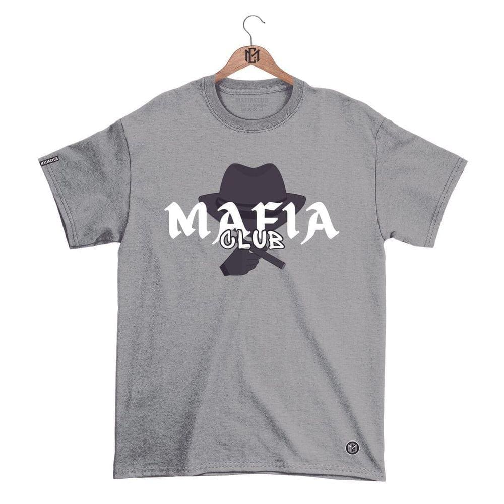 Camiseta Máfiaclub Gola Redonda Estampa MAFIOSO Streetwear fio 30.1 Penteado.