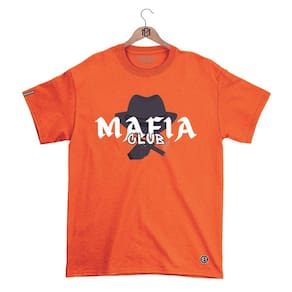 Camiseta Máfiaclub Gola Redonda Estampa MAFIOSO Streetwear fio 30.1 Penteado.