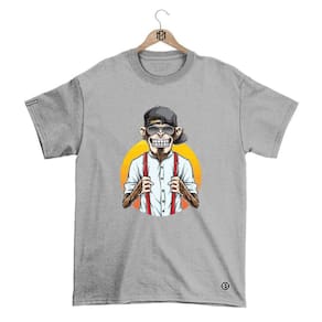 Camiseta Mafiaclub Gola Redonda Estampa MONKEY ll Streetwear fio 30.1 Penteado