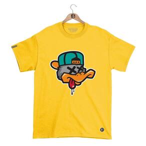 Camiseta Mafiaclub Gola Redonda Estampa PATO X Streetwear fio 30.1 Penteado