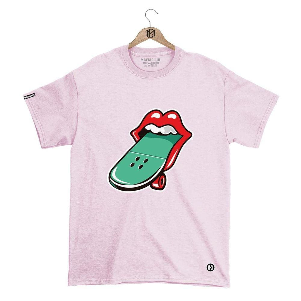Camiseta Mafiaclub Gola Redonda Estampa SKATE Streetwear fio 30.1 Penteado