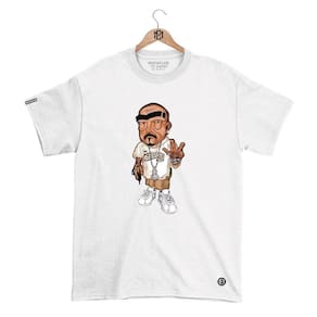 Camiseta Mafiaclub Gola Redonda Estampa TATUADOR Streetwear fio 30.1 Penteado