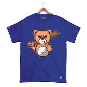 Camiseta Máfiaclub Gola Redonda Estampa URSO BRABO Streetwear fio 30.1 Penteado.