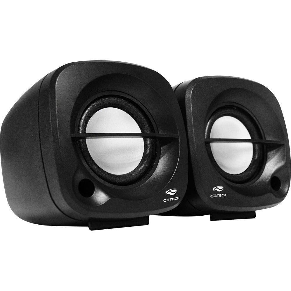 Caixa De Som Para PC 2.0 C3Tech SP-303 P2 3w Multimídia Preta