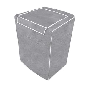 Capa de Máquina de Lavar Brastemp Consul 10kg 11kg M com Zíper Cinza