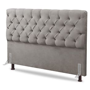 Cabeceira Cama Box Casal Queen Size Lylla 160cm Capitonê com Frame Linho Bege - Desk Design
