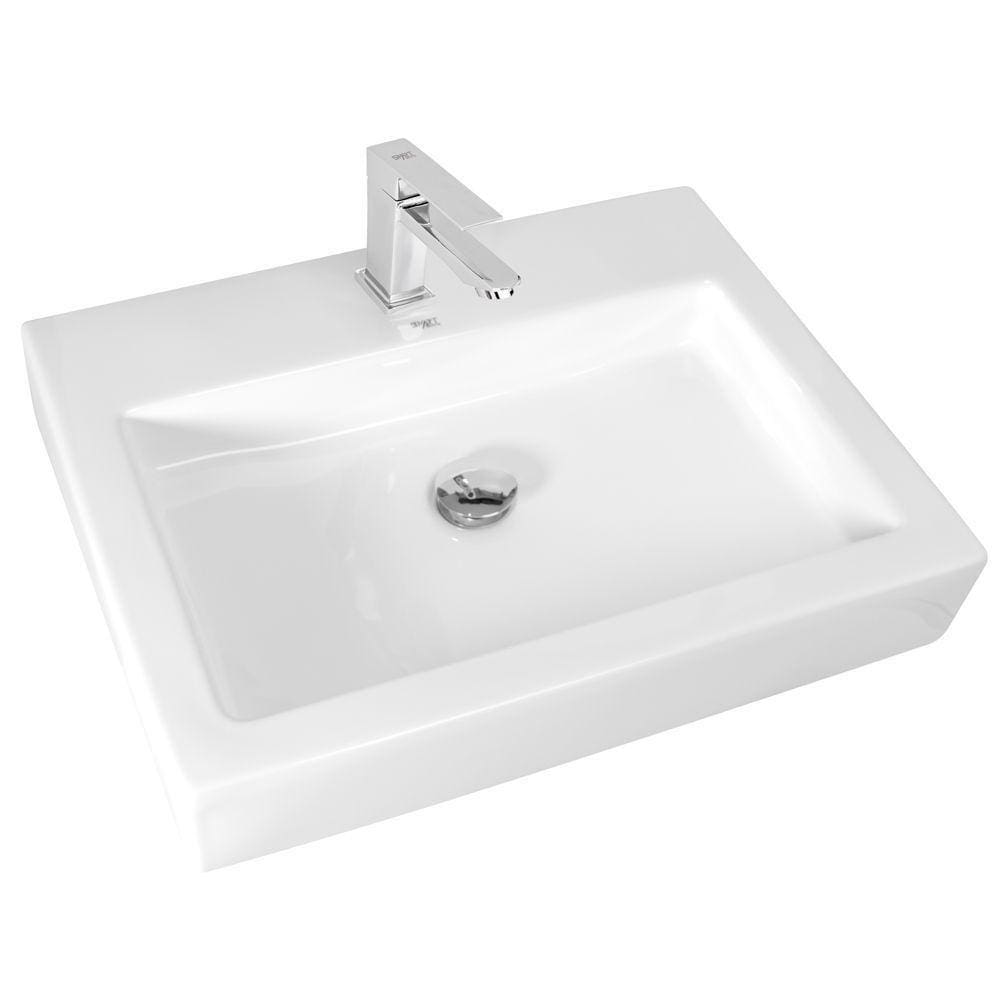 Cuba Sobrepor De Cerâmica Para Banheiro/lavabo 63x47x11 Cm