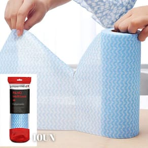 Kit 10 Rolos Pano Multiuso Perfex Descartável Picotado 250un
