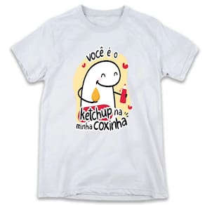 1 Camiseta Dia dos Namorados Flork VC é o Ketchup da minha Coxinha