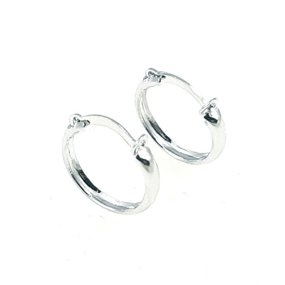Brinco de Argola Pequena Aço Inox Hipoalérgico c/ Garantia