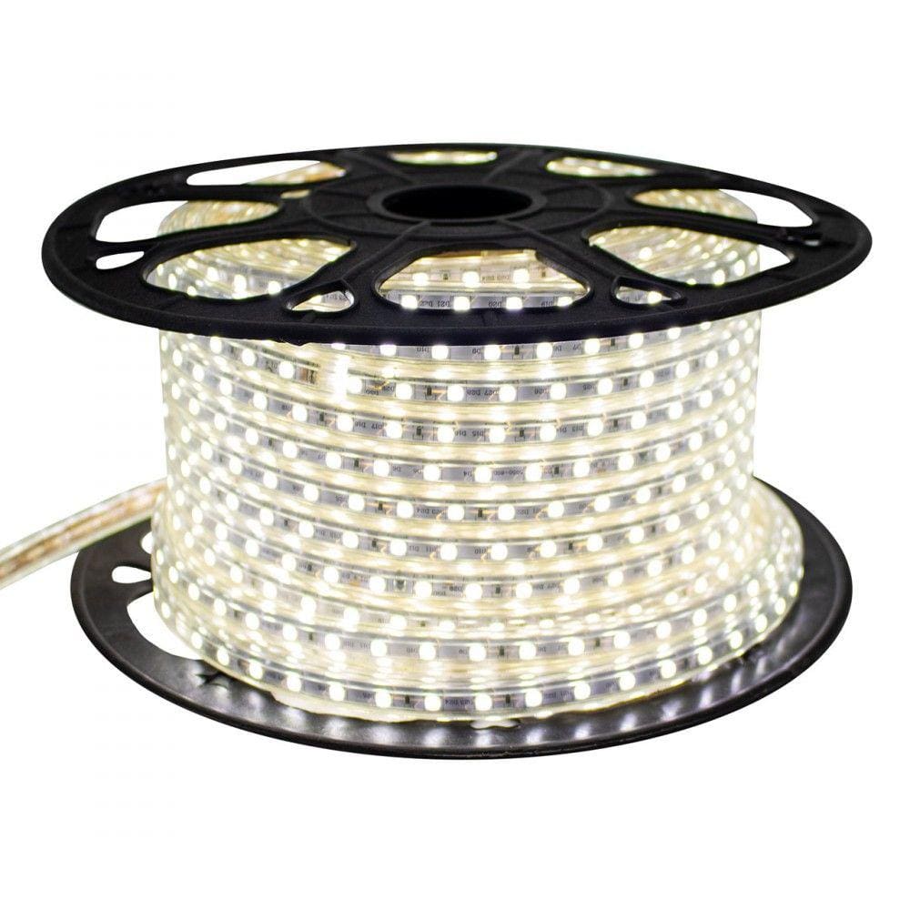 Fita Mangueira Led 5050 Branco Frio 220v 13m + Adaptador