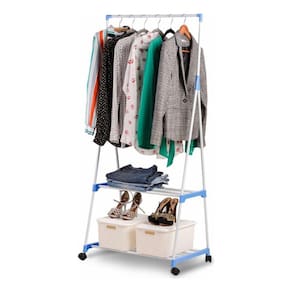 Arara De Roupas Branco Quarto Lavanderia Fácil De Montar
