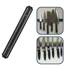 Barra Magnética Imã Suporte Para Pendurar Facas Ferramentas Cozinha 33cm