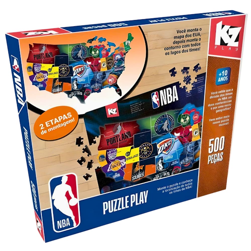 Quebra Cabeça Puzzle Play 500 Peças NBA 1259 Elka