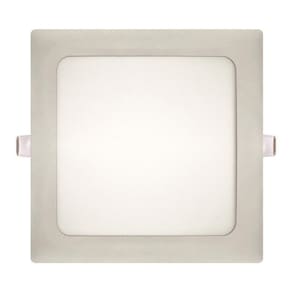 Plafon Painel Kian Led 17,2Cm Quadrado Embutir Slim 12W 6,0K