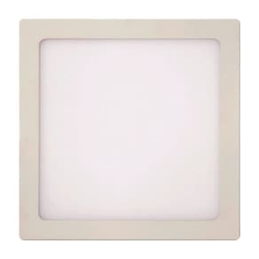 Plafon Painel Kian Led 22,5Cm Quadrado Embutir Slim 18W 6,0K