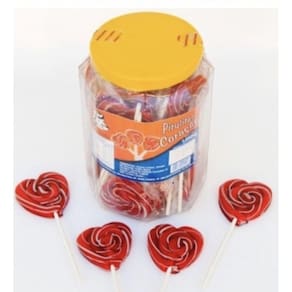 Pirulito Psicodélico Coração Martinha 35g Pote C/30 Unid