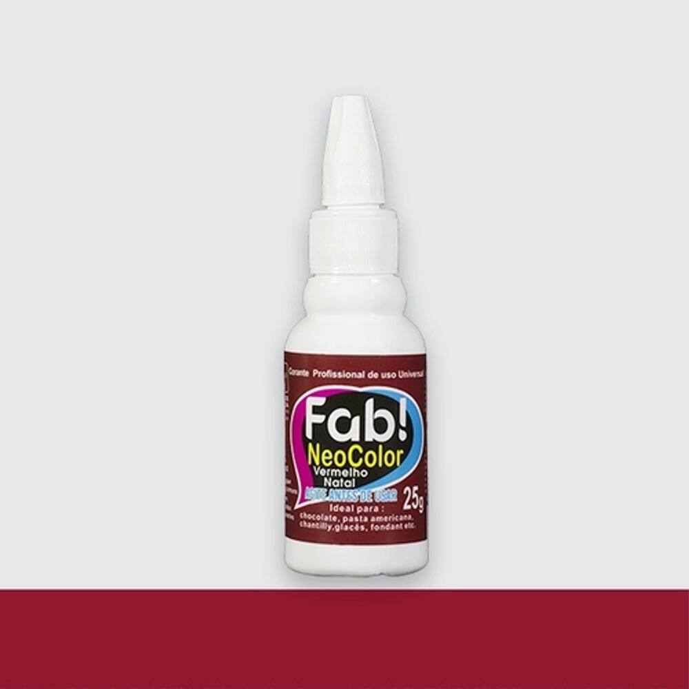 Corante Em Gel Neocolor Vermelho Natal 25g Fab