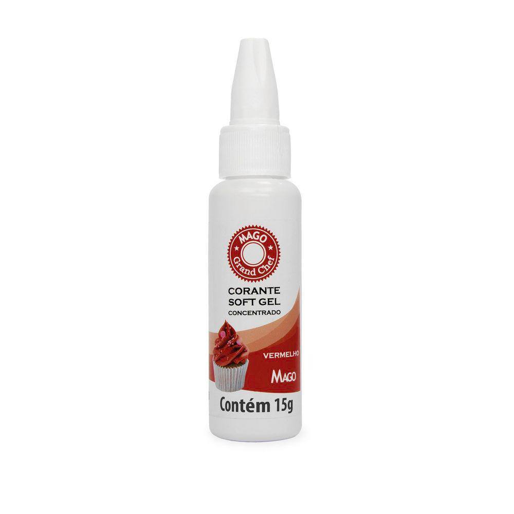 Corante Soft Gel Vermelho Marsala 15g  Mago
