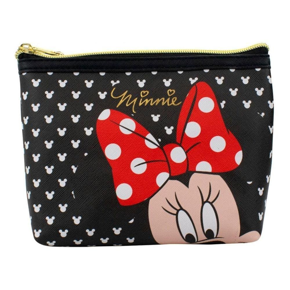Necessaire Feminina Maquiagem Preta Minnie Mouse Disney