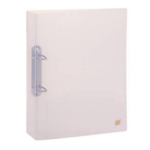 Fichário A4 2 Argolas Transparente Cristal Com Bolso Interno