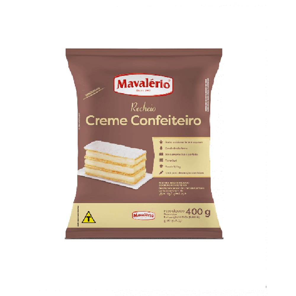 Recheio Po Creme Confeiteiro 400g Mavalerio