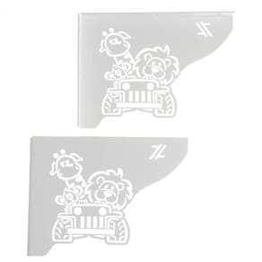 Mãos Francesas Decorativas 20cm Menino Safari Branco Aço para Prateleira Pequena