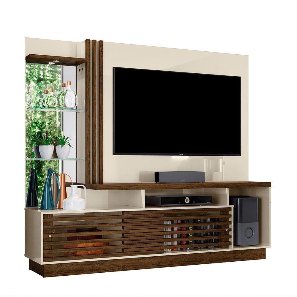 Estante Home Harley Tv Até 60 Off White Savana Qualé Qualé