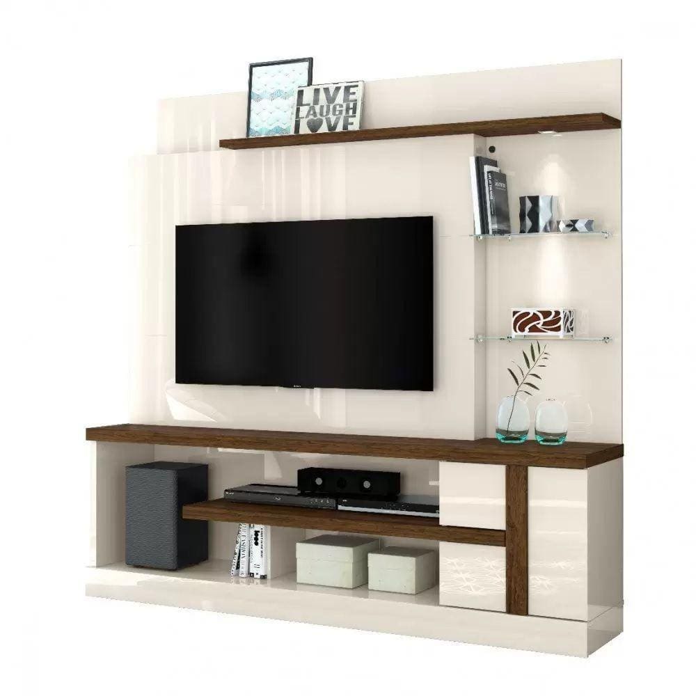 Estante Home Cris Tv Até 55 Off White Savana Qualé Qualé