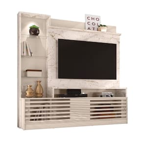Estante Home Imperio Tv Até 55 Calacata Off White Qualé Qualé